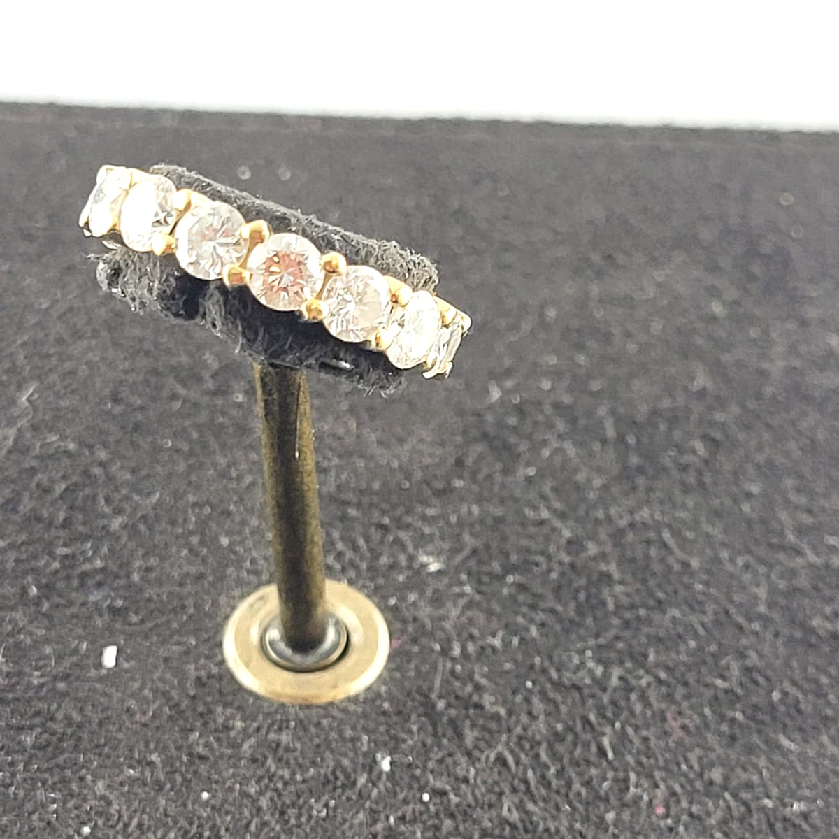 Alliance Américaine en Or Blanc et Diamants 3cts