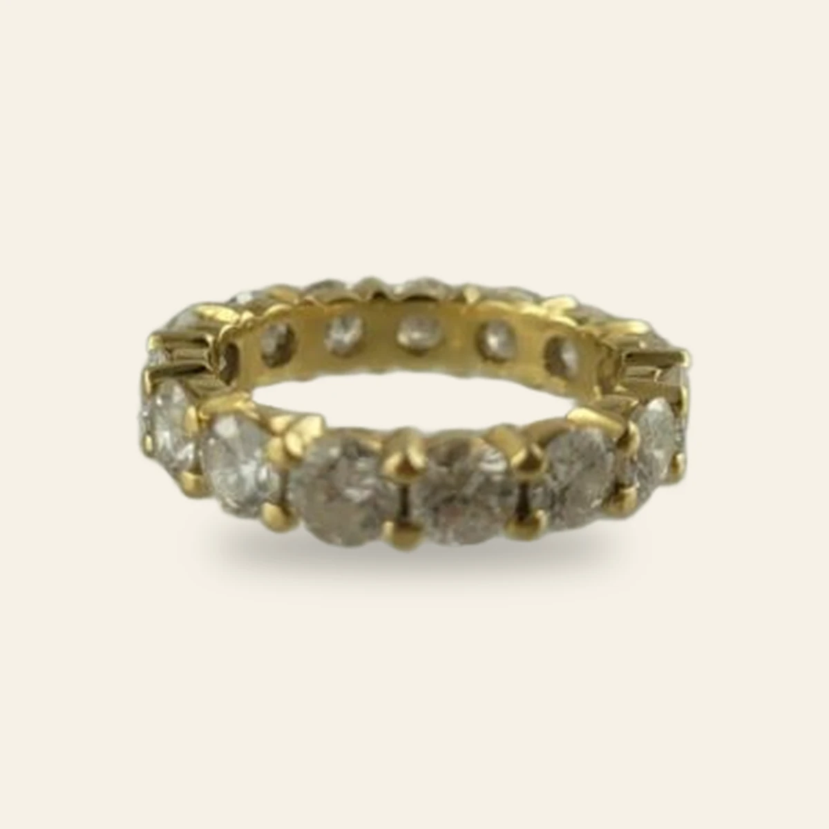 Bague 15 x 0.20cts GVS sertie de diamants 3 carats