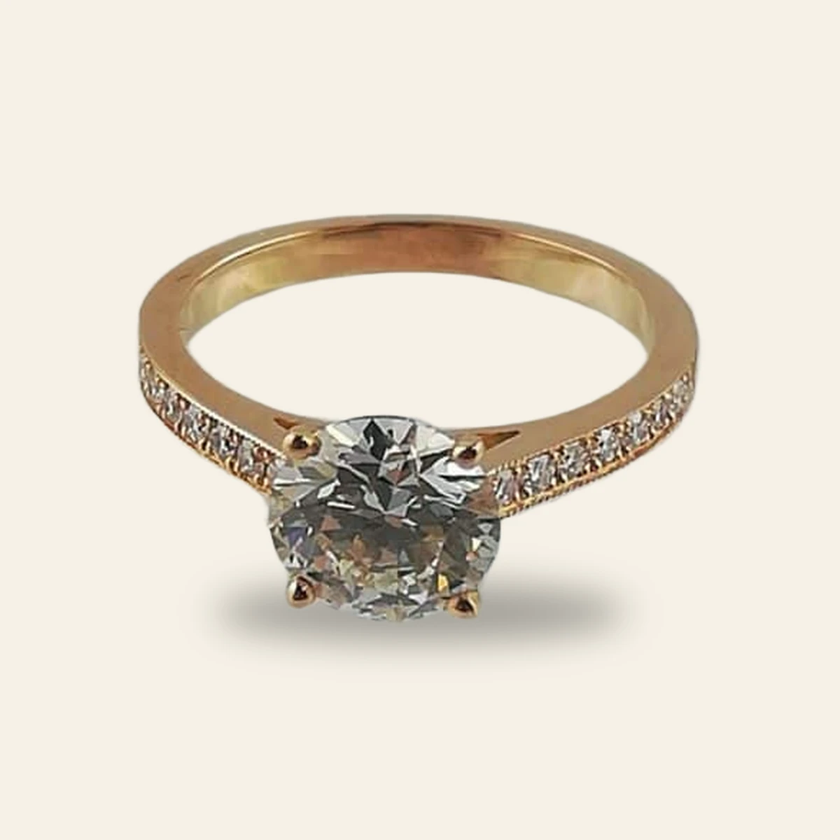 Bague diamant 1,56 carat GIA