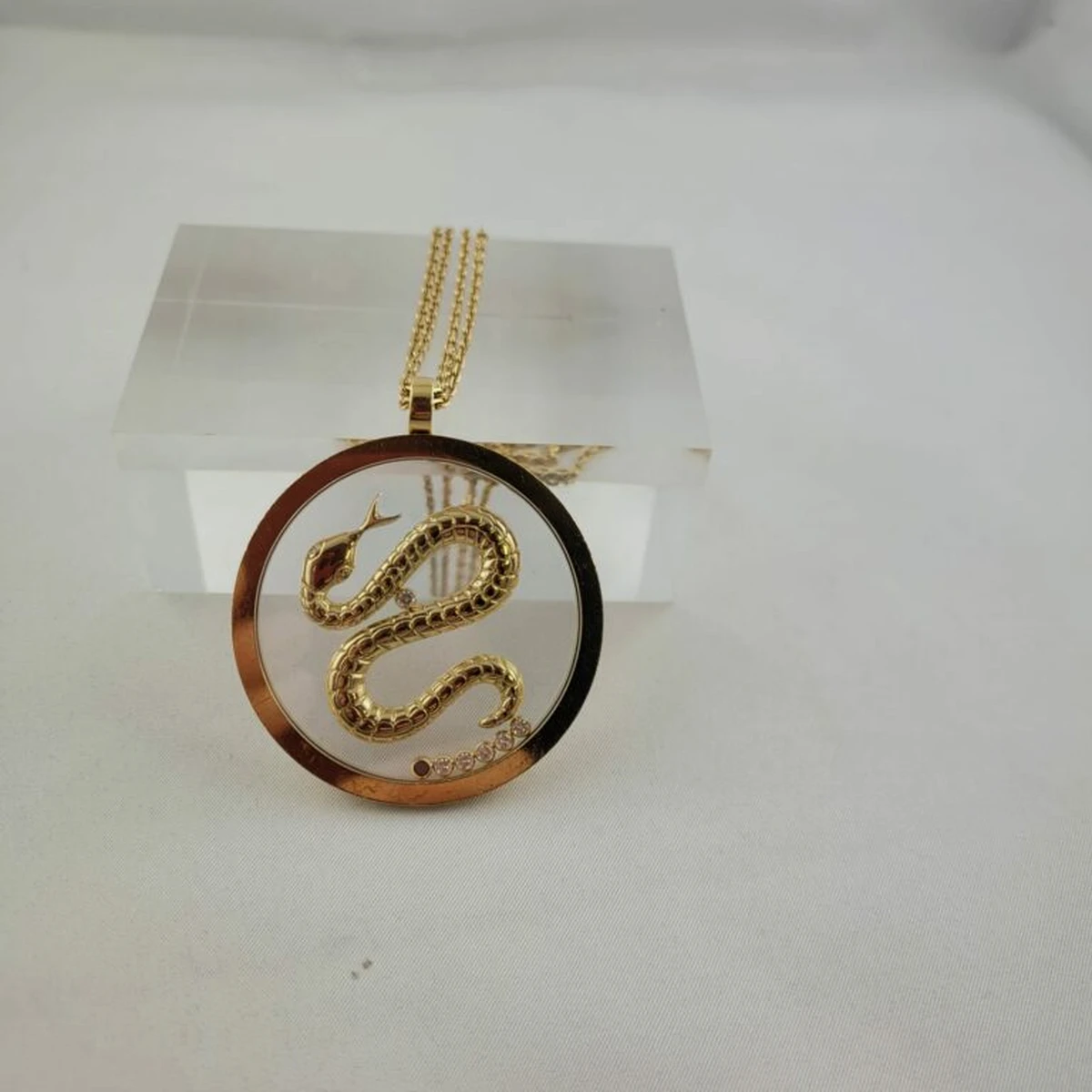 Collier Chopard en Or Jaune 57grs avec Diamants