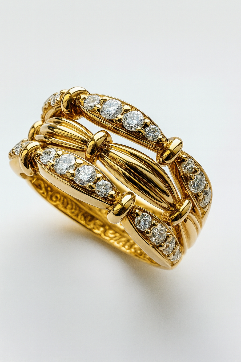 Bague alliance Tiffany or jaune classique - Évaluation expertise gemmologue diplômé