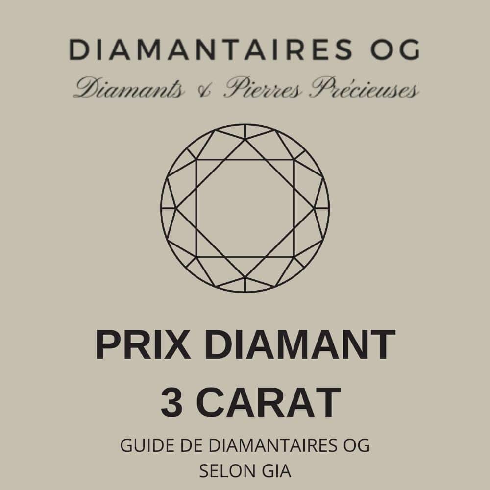 GUIDE PRIX DIAMANTS 3 CARATS